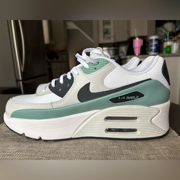 Nike Shoes - Nike Air Max 90 LV8 Women's Sneakers - Size 11 White Teal